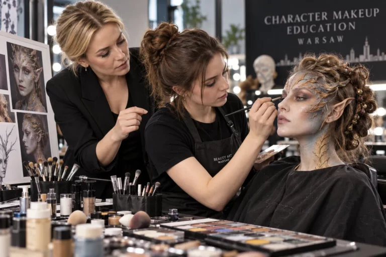 Nauka tworzenia realistycznych efektów SFX podczas zajęć z charakteryzacji